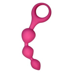 Анальні кульки Alive Triball Pink, силікон макс. діаметр 2 см