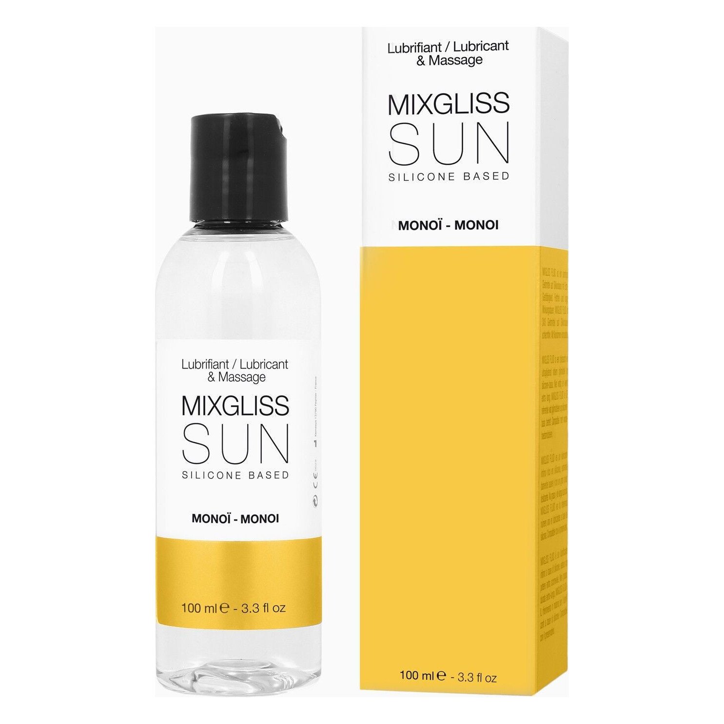 Лубрикант на силіконовій основі MixGliss SUN MONOI (100 мл) з ароматом олії моноі Лубрикант на силіконовій основі MixGliss SUN MONOI (100 мл) з ароматом олії моноі