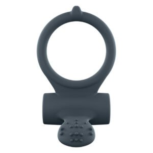 Ерекційне кільце Dorcel Power Clit Plus з вібрацією, перезаряджається, з язичком та щіточкою