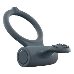 Ерекційне кільце Dorcel Power Clit Plus з вібрацією, перезаряджається, з язичком та щіточкою