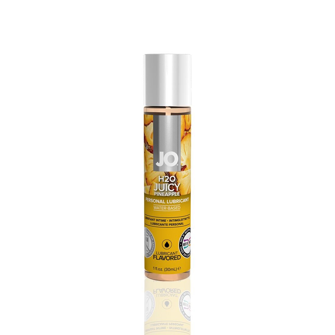 Змазка на водній основі JO H2O — Juicy Pineapple (30 мл) без цукру, рослинний гліцерин Змазка на водній основі JO H2O — Juicy Pineapple (30 мл) без цукру, рослинний гліцерин