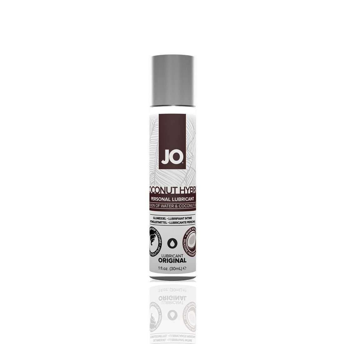 Змазка-крем з кокосовою олією JO Coconut Hybrid ORIGINAL (30 мл) біла Змазка-крем з кокосовою олією JO Coconut Hybrid ORIGINAL (30 мл) біла