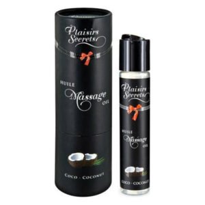 Масажна олія Plaisirs Secrets Coconut (59 мл) з афродизіаками, їстівна, подарункова упаковка