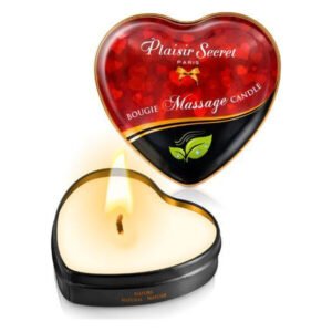 Масажна свічка серце Plaisirs Secrets Natural (35 мл)