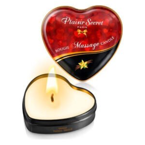 Масажна свічка-серце Plaisirs Secrets Vanilla (35 мл)