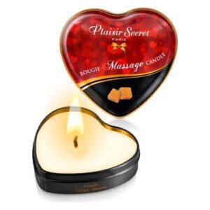 Масажна свічка-серце Plaisirs Secrets Caramel (35 мл)