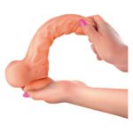 Фалоімітатор із рухомою крайньою плоттю Real Body — Real Brad, діаметр 4 см, TPE