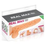Фалоімітатор із рухомою крайньою плоттю Real Body — Real Max, діаметр 4,3 см, TPE
