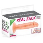 Фалоімітатор Real Body — Real Zack Flesh, TPE, діаметр 3,7 см