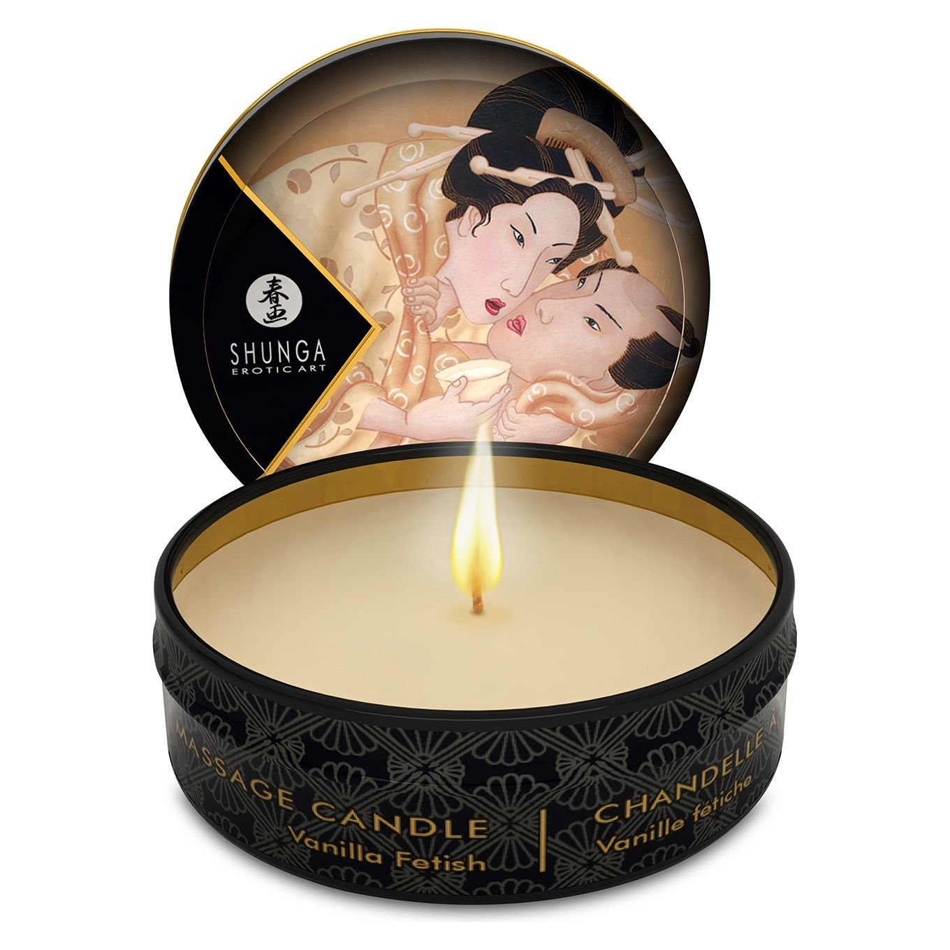 Масажна свічка Shunga Mini Massage Candle – Vanilla Fetish (30 мл) з афродизіаками Масажна свічка Shunga Mini Massage Candle – Vanilla Fetish (30 мл) з афродизіаками