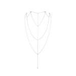Ланцюжок для спини Bijoux Indiscrets Magnifique Back and Cleavage Chain - Silver, прикраса для тіла