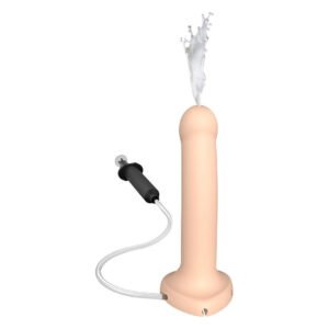Фалоімітатор, що кінчає Strap-On-Me Dildo Cum Flesh, діаметр 3,6 см, силікон, насадка для страпону
