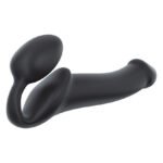 Безремінний страпон Strap-On-Me Black XL, повністю регульований, діаметр 4,5 см