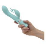 Розкішний вібратор-кролик Pillow Talk - Kinky Teal з кристалом Сваровські, потужний