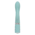 Розкішний вібратор-кролик Pillow Talk - Kinky Teal з кристалом Сваровські, потужний