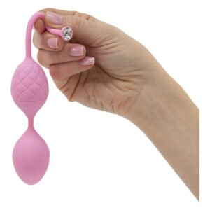 Розкішні вагінальні кульки PILLOW TALK - Frisky Pink з кристалом, діаметр 3,2 см, вага 49-75гр