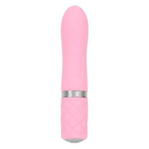 Розкішний вібратор PILLOW TALK - Flirty Pink з кристалом Swarovski, гнучка головка