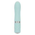 Розкішний вібратор PILLOW TALK - Flirty Teal з кристалом Swarovski, гнучка головка