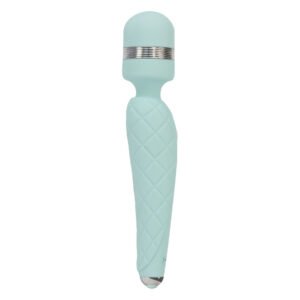 Розкішний вібромасажер PILLOW TALK - Cheeky Teal з кристалом Swarovski, плавне підвищення потужності