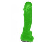 Мило у формі пеніса Чистий Кайф Green size XL, крафтове мило-член, натуральне