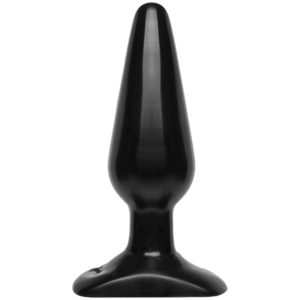 Анальна пробка Doc Johnson Smooth Classic Medium - Black, макс. діаметр 4,2 см