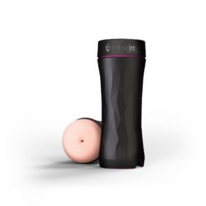 Мастурбатор анус з електростимуляцією Mystim Opus E Anus, бежевий, 21.5 х 8.4 см