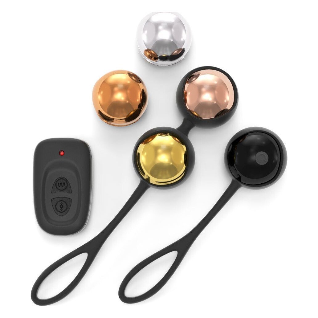 Набір вагінальних кульок Dorcel Training Balls, діам. 3,4 см, вага 20-117гр, є вібрація, пульт ДК Набір вагінальних кульок Dorcel Training Balls, діам. 3,4 см, вага 20-117гр, є вібрація, пульт ДК