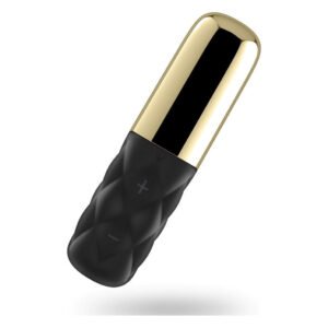 Потужний мінівібратор Satisfyer Sparkling Darling Gold зі знімним ковпачком, 16 режимів роботи