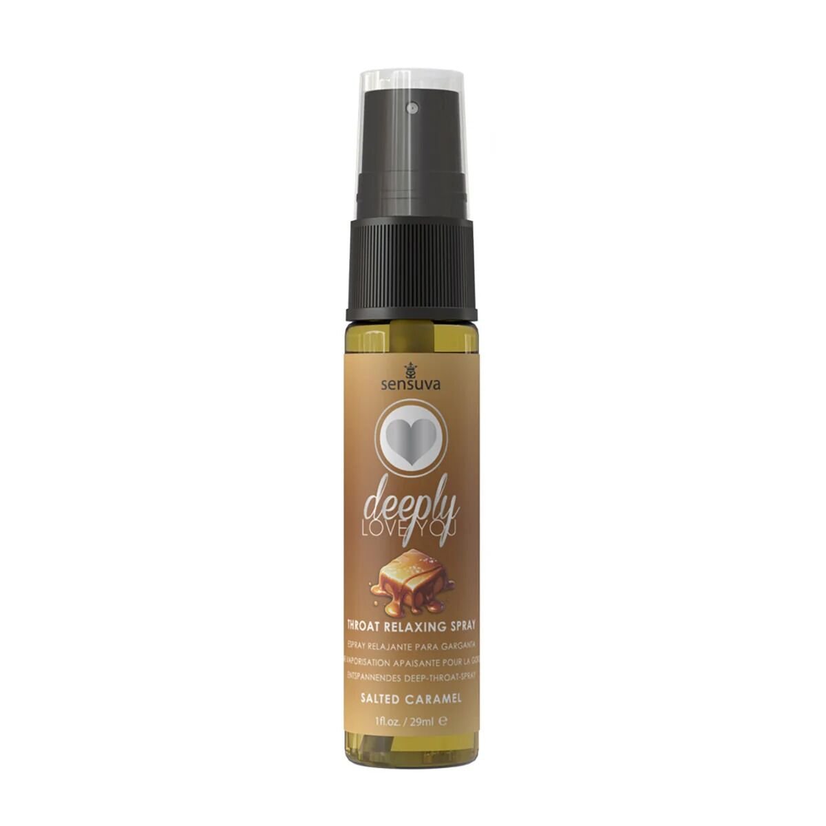 Спрей для мінету Sensuva Deeply Love You Salted Caramel (29 мл), для глибокого мінету Спрей для мінету Sensuva Deeply Love You Salted Caramel (29 мл), для глибокого мінету