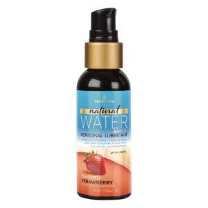 Змазка на водній основі Sensuva Natural Water-Based Strawberry (57 мл) без гліцерину та парабенів