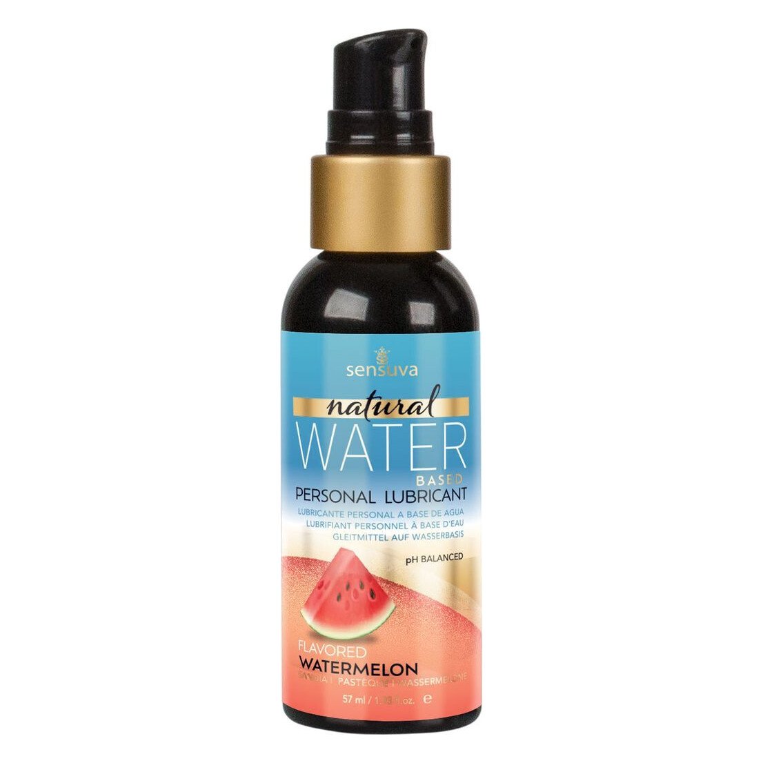 Змазка на водній основі Sensuva Natural Water-Based Watermelon (57мл) без гліцерину та парабенів Змазка на водній основі Sensuva Natural Water-Based Watermelon (57мл) без гліцерину та парабенів