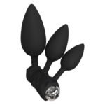 Набір анальних вібропробок Bathmate Anal Training Plugs VIBE, діаметр 2,5 см - 3,1см - 3,8см