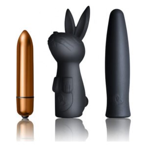 Вібронабір Rocks Off Silhouette — Dark Desires: віброкуля та дві силіконові насадки