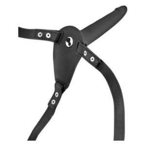 Страпон з вібрацією Fetish Tentation Vibrating Strap-On with Dildo Black