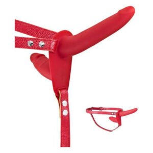 Подвійний страпон Fetish Tentation Strap-On with Double Dildo Red