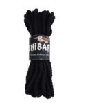 Бавовняна мотузка для шібарі Feral Feelings Shibari Rope, 8 м чорна