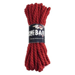 Бавовняна мотузка для шібарі Feral Feelings Shibari Rope, 8 м червона