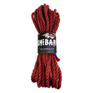 Джутова мотузка для шібарі Feral Feelings Shibari Rope, 8 м червона