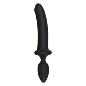 Анальний плаг з ділдо Doc Johnson Kink - Dual Density SECONDSKYN Fuck Plug - Black