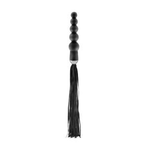 Флогер з ручкою - анальним намистом Fetish Tentation Whip with Rosary Handle