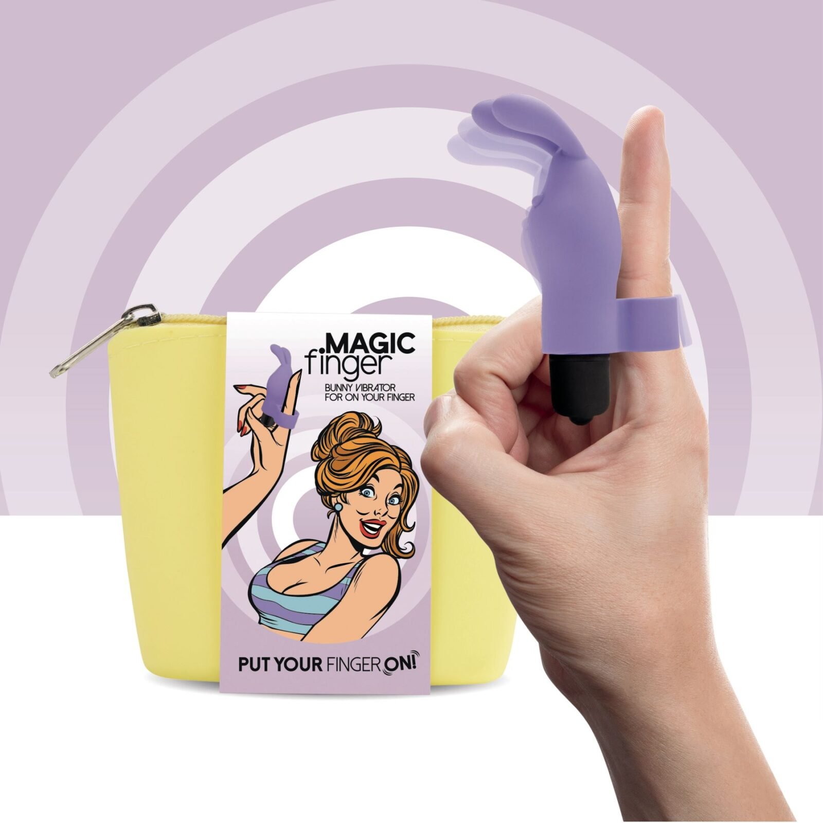 Вібратор на палець FeelzToys Magic Finger Vibrator Purple Вібратор на палець FeelzToys Magic Finger Vibrator Purple