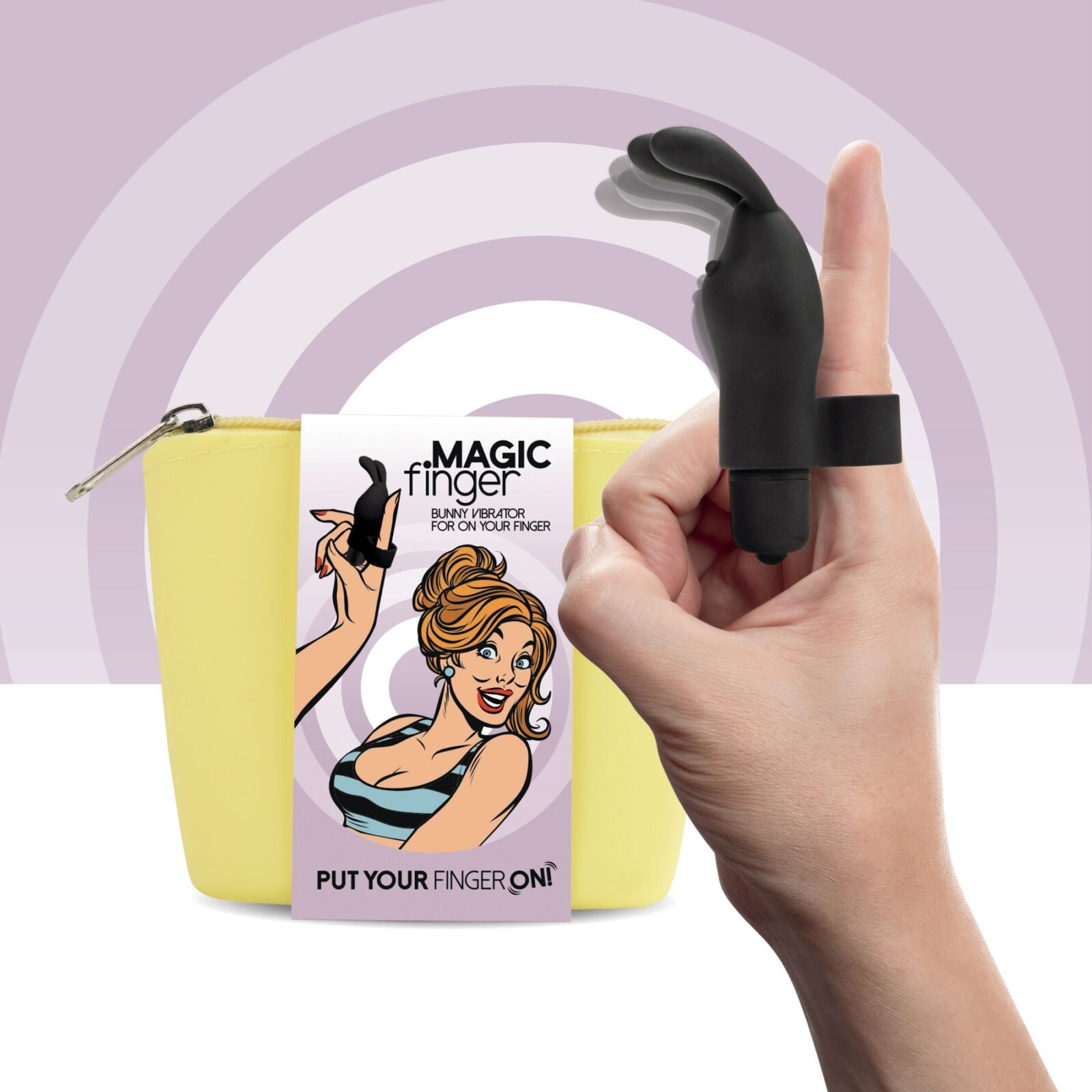 Вібратор на палець FeelzToys Magic Finger Vibrator Black Вібратор на палець FeelzToys Magic Finger Vibrator Black