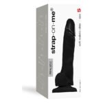 Реалістичний фалоімітатор Strap-On-Me SOFT REALISTIC DILDO Black - Size S