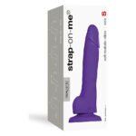 Реалістичний фалоімітатор Strap-On-Me SOFT REALISTIC DILDO Violet - Size S