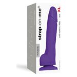 Реалістичний фалоімітатор Strap-On-Me SOFT REALISTIC DILDO Violet - Size XL
