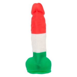 Кольоровий фалоімітатор ADDICTION - LEONARDO - 7 "- 3 COLOURS, 17,8 см, силікон, вібропуля в подарун