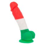 Кольоровий фалоімітатор ADDICTION - LEONARDO - 7 "- 3 COLOURS, 17,8 см, силікон, вібропуля в подарун