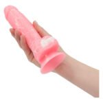 Фалоімітатор, що світиться у темряві, ADDICTION - BRANDON - 7.5 "- PINK G.I.D. / W PB, 19 см, силіко