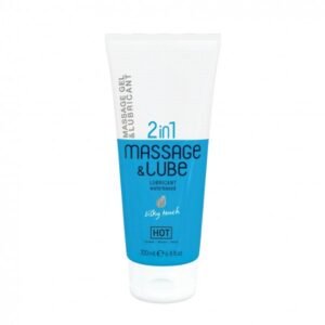 Масажний гель та лубрикант HOT Massage & Glide Gel 2in1 шовковий дотик, 200 мл