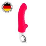 Вібратор для точки G Fun Factory TIGER india red, ребристий, підходить для анальної стимуляції